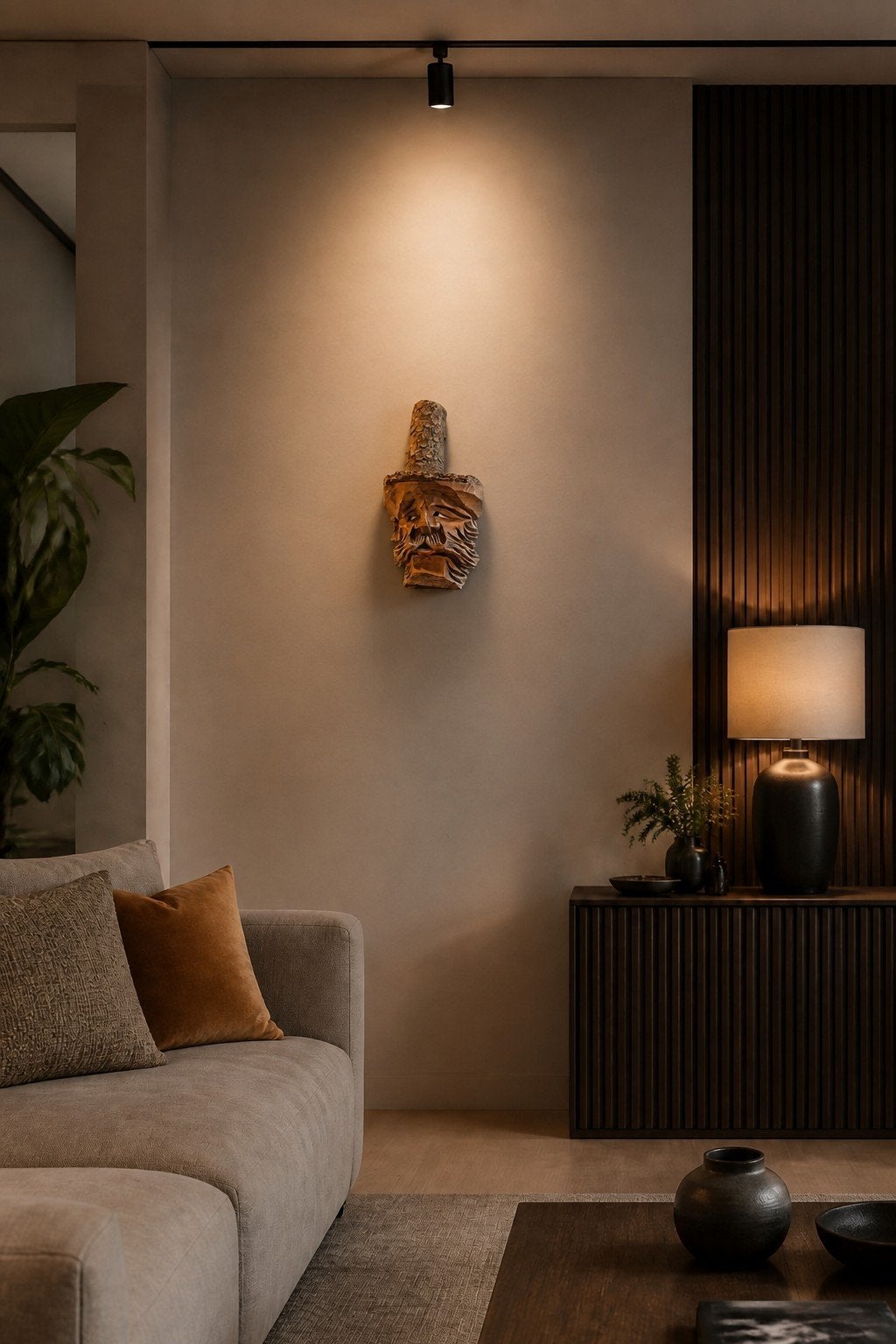 Houtkunst, Antiek en Kunst, Ophalen of Verzenden, Brutalistisch, Hout, Wanddecoratie