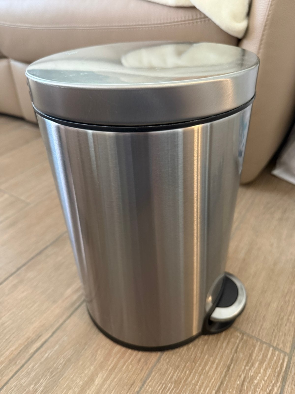Poubelle inox 10 litres avec pédale NEUF, Enlèvement, Neuf