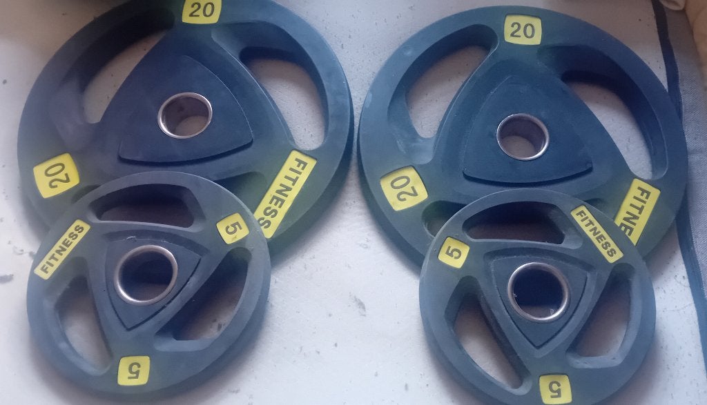 Gewichten fitness 50mm, Ophalen, Zo goed als nieuw, Halterschijven