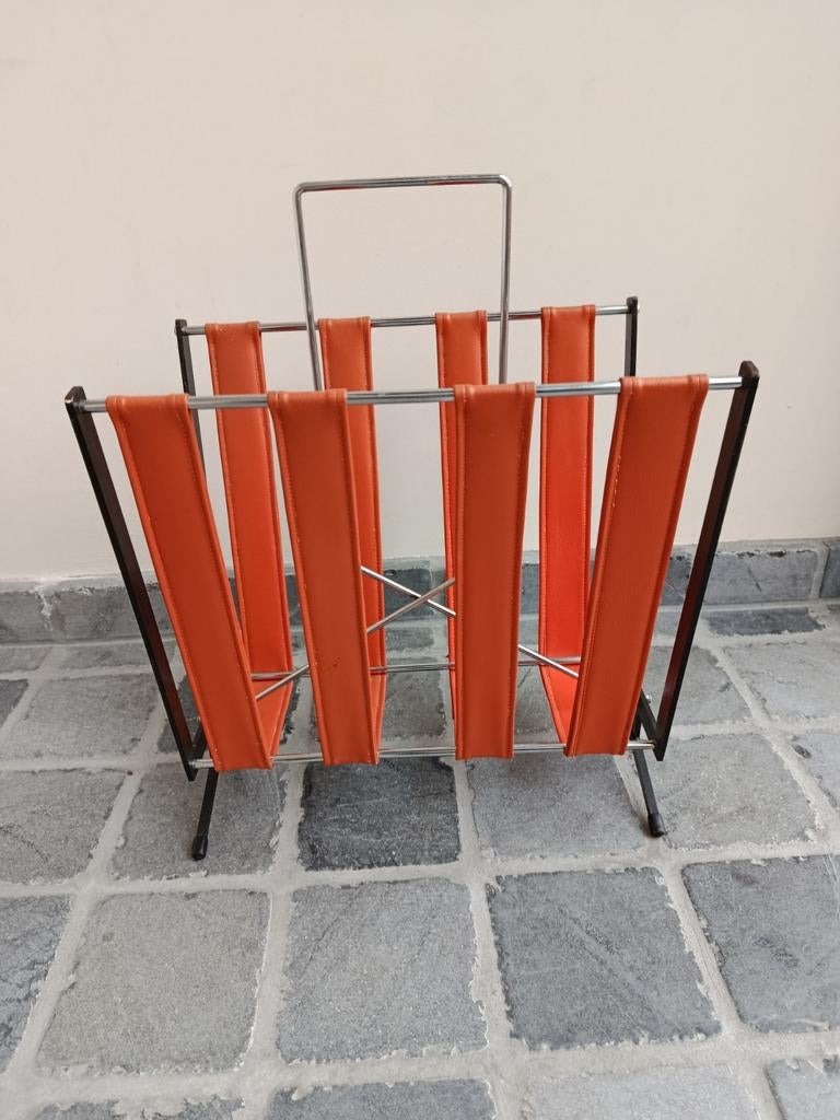 Vintage jaren'60 tijdschrift/ kranten houder., Enlèvement, Comme neuf