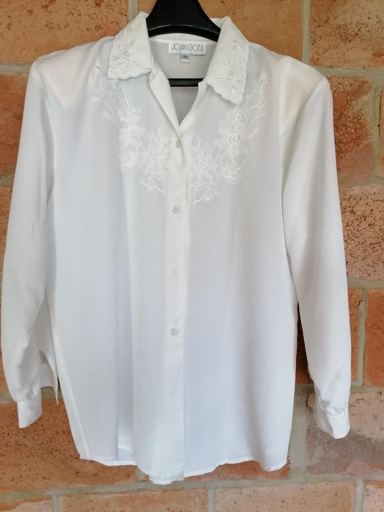 Chemisier élégant, Vêtements | Femmes, Blouses & Tuniques, Comme neuf, Taille 46/48 (XL) ou plus grande, Blanc, Enlèvement ou Envoi