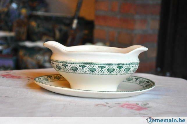 saucière monobloc boch decor palmette, Enlèvement ou Envoi