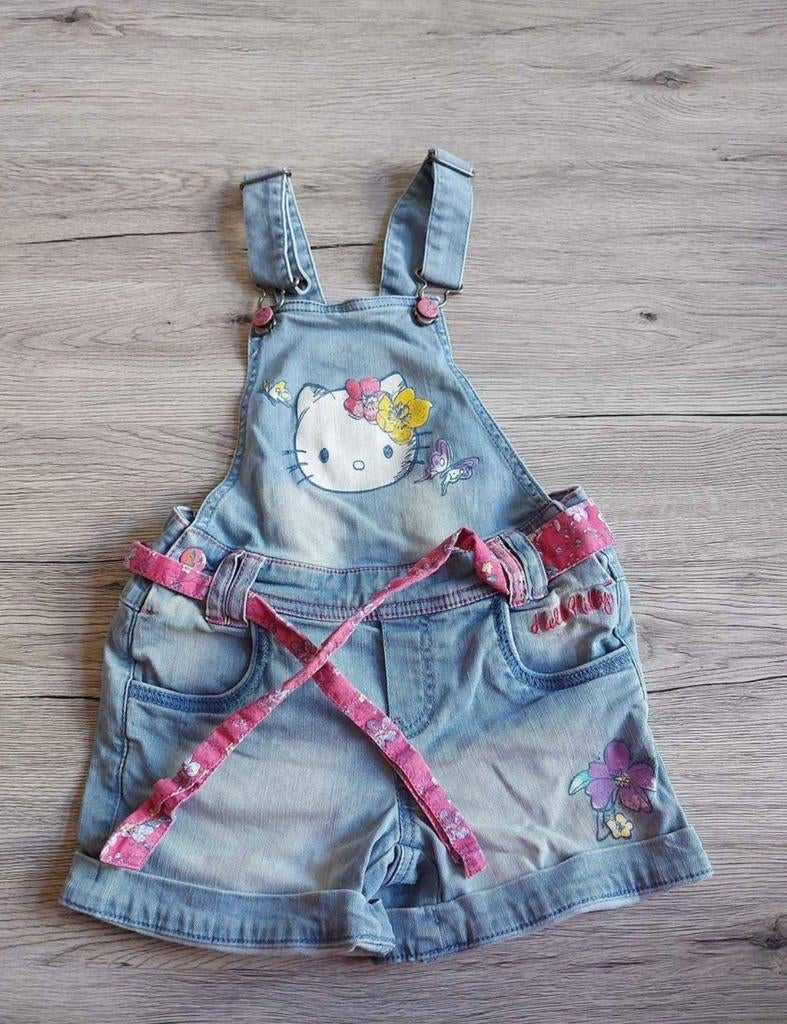 Salopette jeans  Hello Kitty taille 116, Enlèvement, Comme neuf, Fille