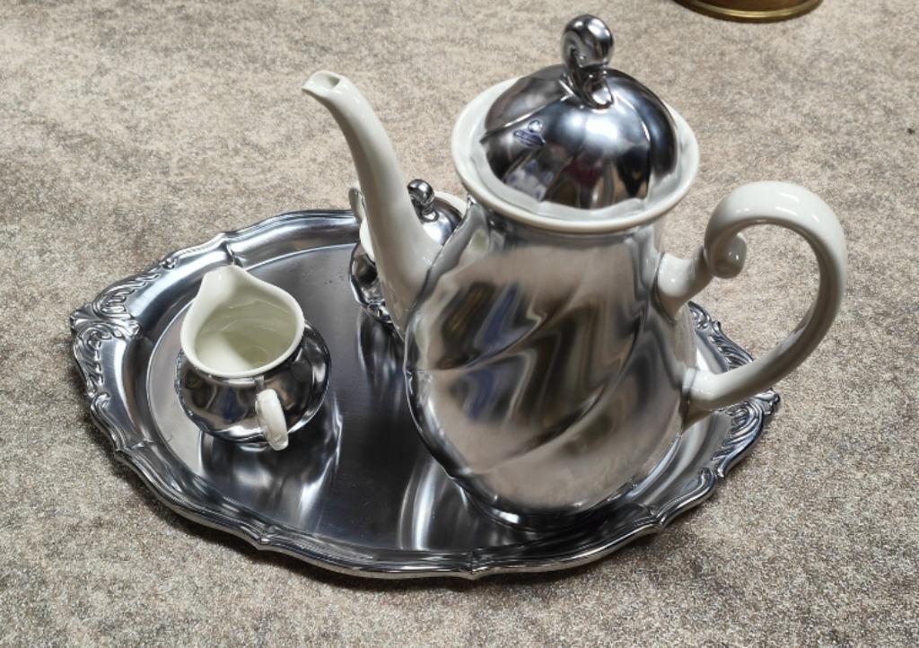 Demeyere servies. Jaren 60. Als nieuw., Antiek en Kunst, Ophalen of Verzenden