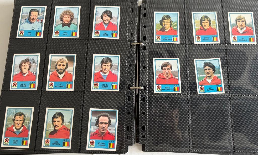 Panini Euro 80 team Belgie compleet 'collectros item', Verzamelen, Verzenden, Zo goed als nieuw, Poster, Plaatje of Sticker