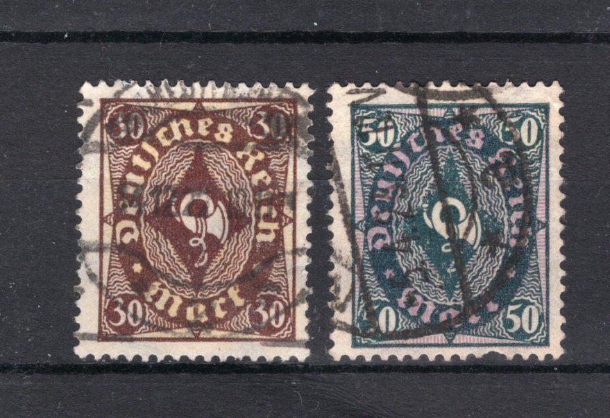 Deutsches Reich Yt. 202/203 estampillé, Enlèvement ou Envoi, Affranchi