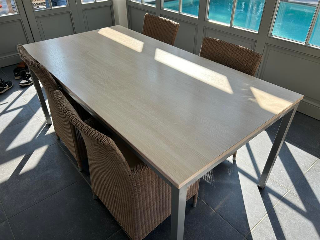 Table à manger moderne - chêne clair 180x90style ikea, Enlèvement