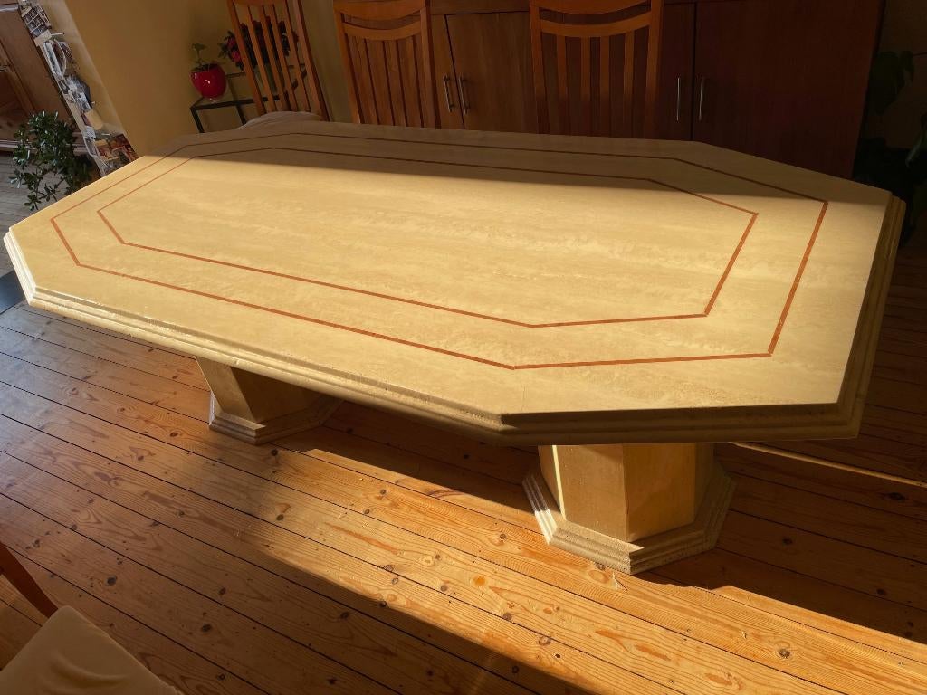 table salle à manger avec chaises, 100 à 150 cm, Enlèvement, Utilisé, Moderne - chic