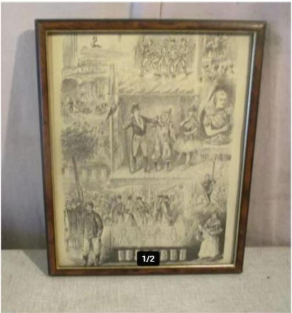 Belle gravure ancienne - Kermesse - 32x26, Enlèvement ou Envoi