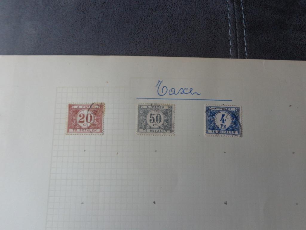 Kleine partij Belgische postzegels en Congo., Ophalen