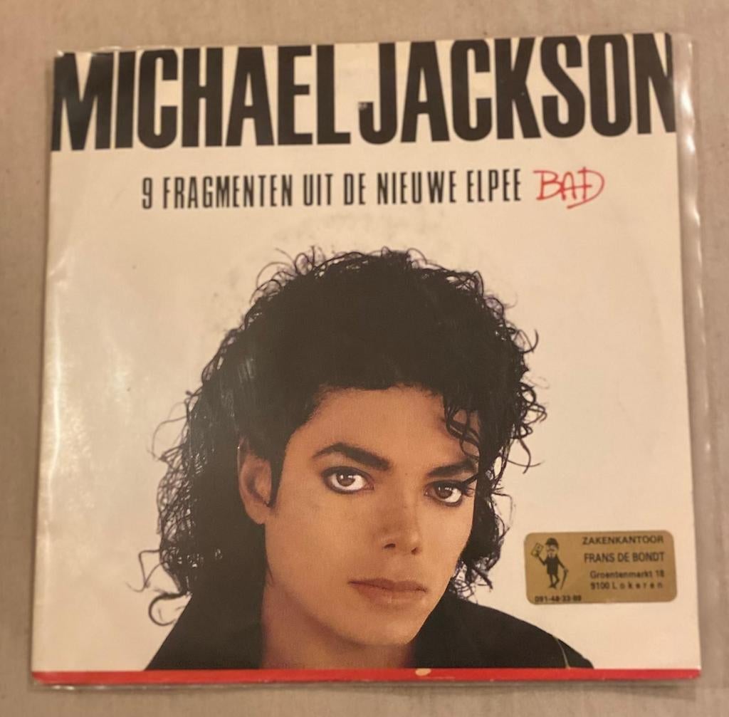 Michael Jackson 9 fragmenten uit de nieuwe elpe, Cd's en Dvd's, Vinyl Singles, Zo goed als nieuw, Ophalen of Verzenden