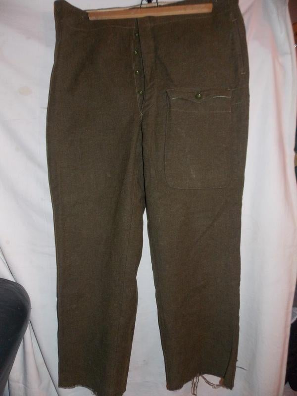 Pantalon BD anglais de la Seconde Guerre mondiale, Enlèvement ou Envoi, Armée de terre, Vêtements ou Chaussures