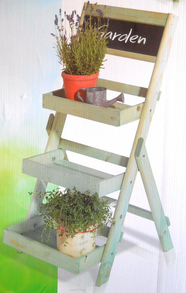 Nieuw plantentafeltje met 3 niveaus, Ophalen of Verzenden, Nieuw, Balkon, 70 cm of meer