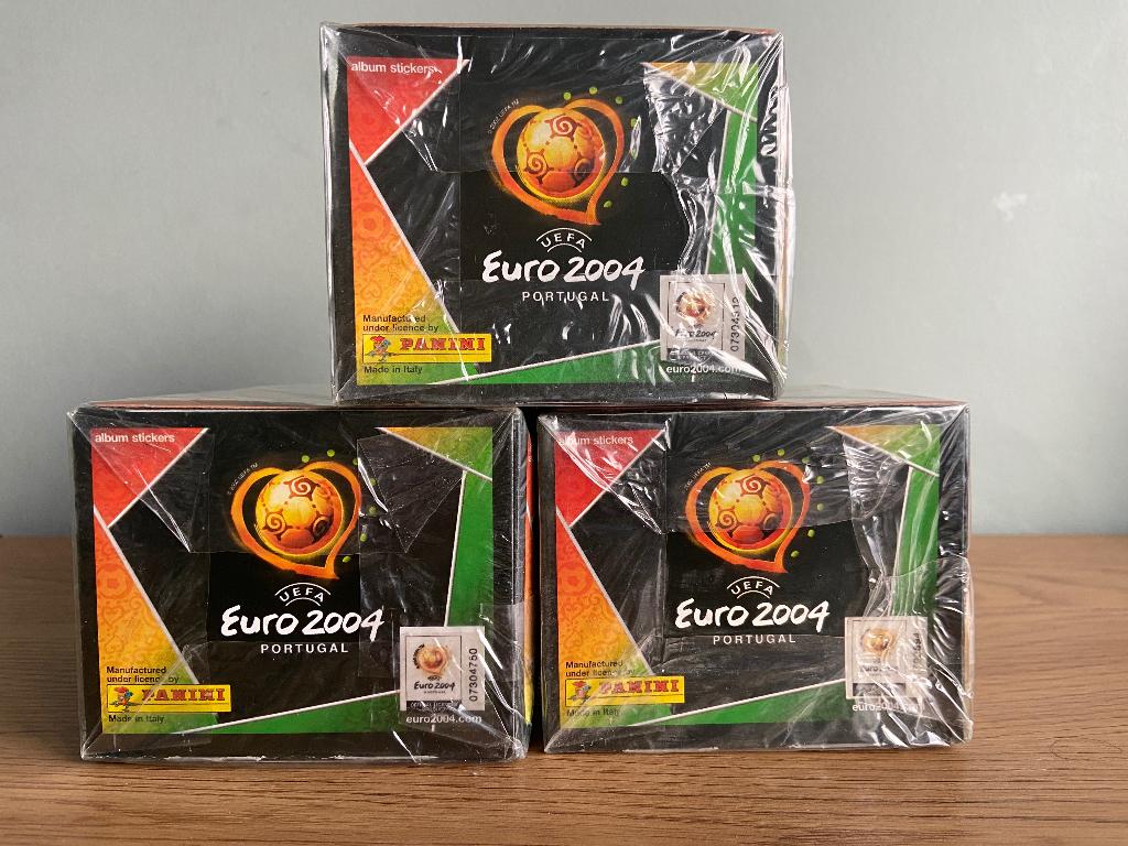 Boîte scellée Panini Euro 2004 Portugal Rookie Ronaldo, Enlèvement ou Envoi, Comme neuf, Autocollants et Photos