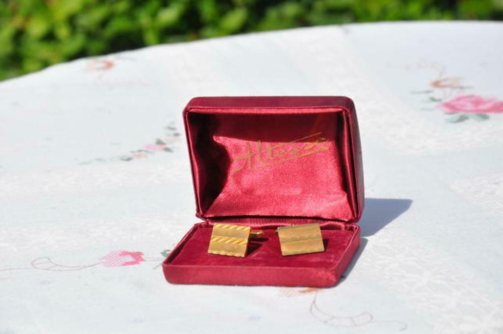 § boutons de manchette doré, Handtassen en Accessoires, Ophalen of Verzenden, Zo goed als nieuw, Overige materialen, Verguld