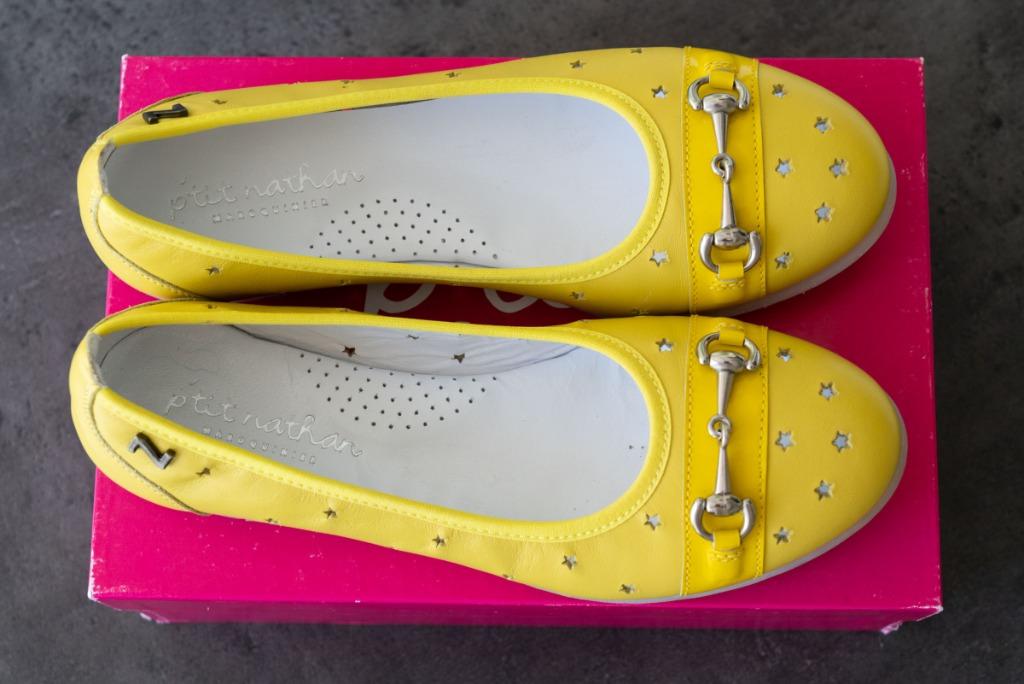 Chaussures, marque Nathan, NEW, taille 36, Neuf, Ballerines, Envoi, Jaune