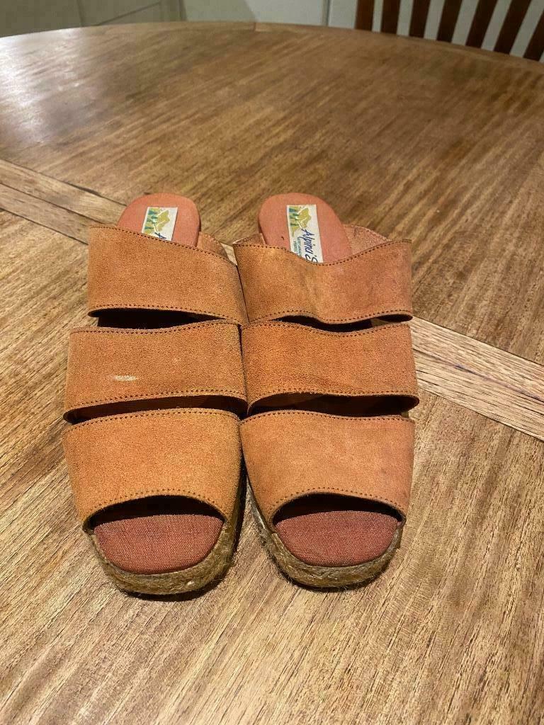 Espadrilles met sleehak Maat 37, Espadrilles, Oranje, Ophalen of Verzenden, Zo goed als nieuw