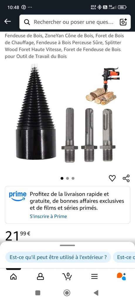 Fendeuse de Bois, Neuf