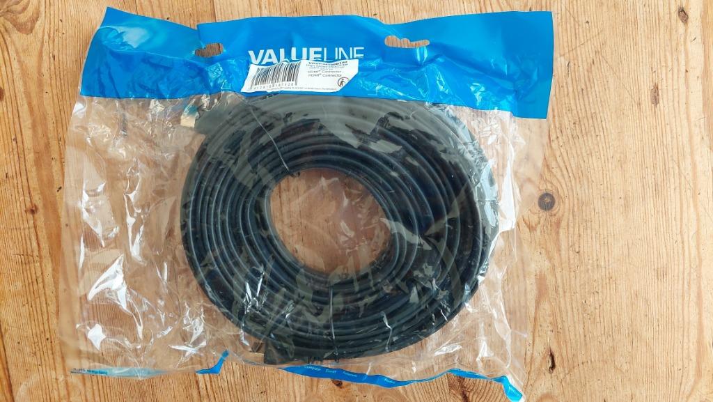 Platte HDMI kabel van 10 meter met Ethernet - NIEUW, Verzenden, Nieuw, 10 meter of meer, HDMI-kabel