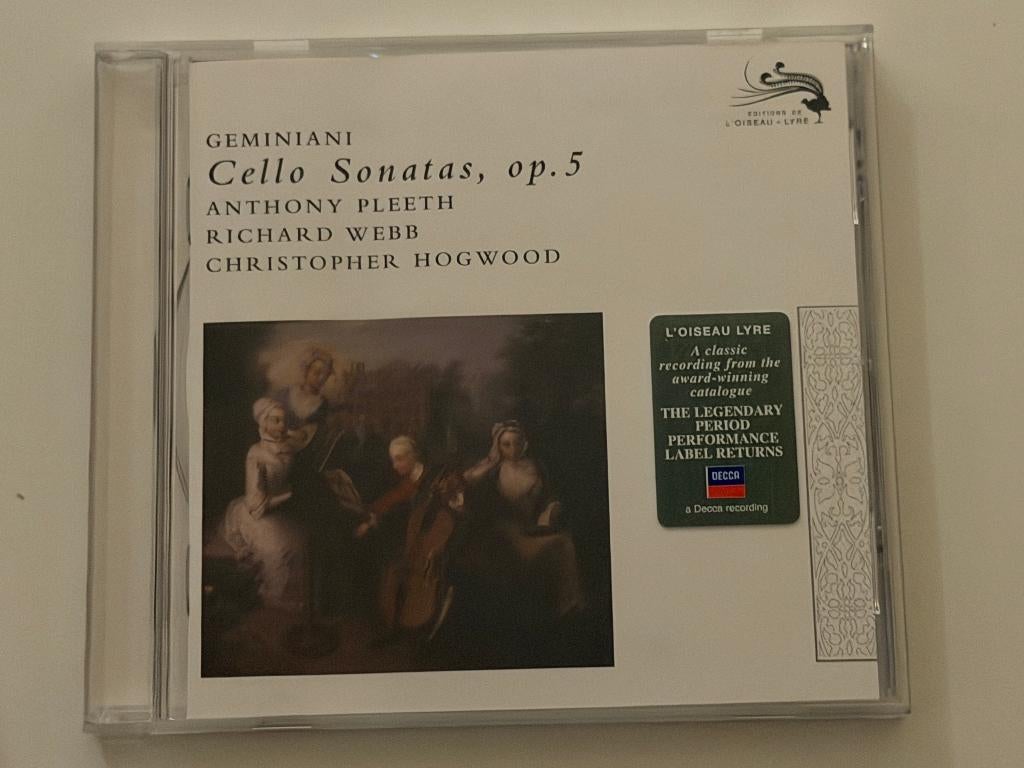 Geminiani – Cello Sonatas, Op.5, Cd's en Dvd's, Cd's | Klassiek, Gebruikt, Ophalen of Verzenden