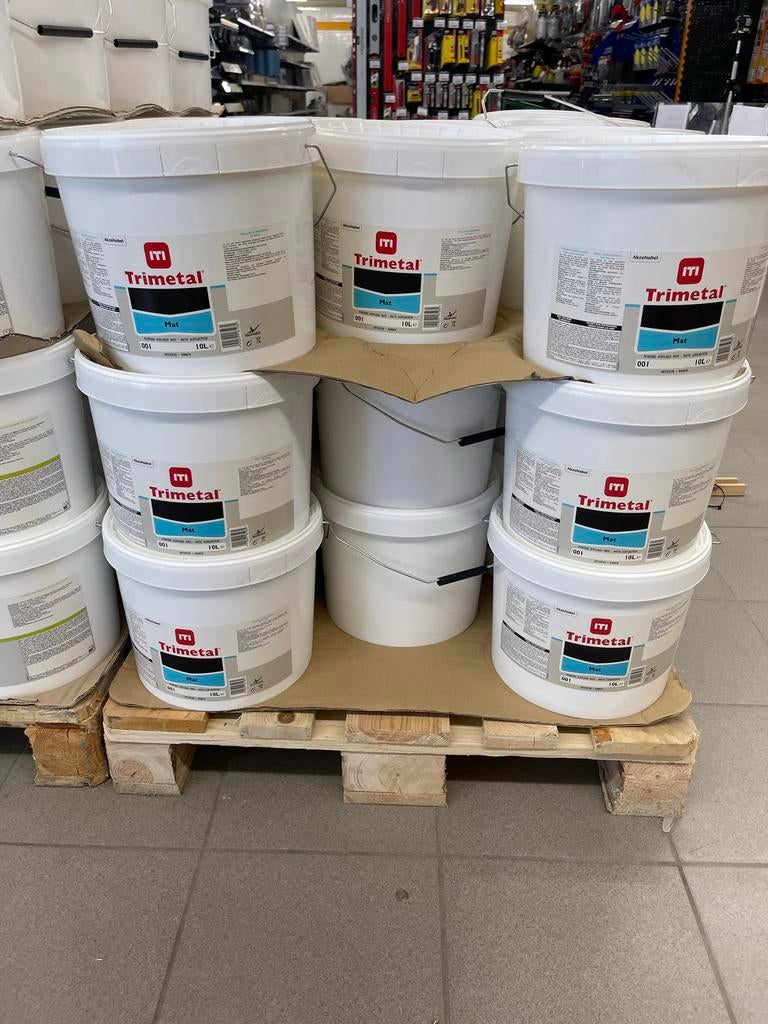 ❗️🔥 Peinture TRIMETAL, LEVIS & SIGMA À PRIX FOU❗️❗️❗️🔥, 10 à 15 litres, Neuf, Blanc, Laque