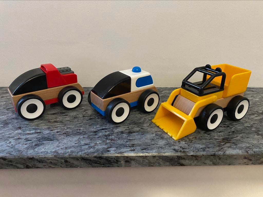 Auto’s van hout en plastiek Ikea, Enlèvement ou Envoi, Comme neuf