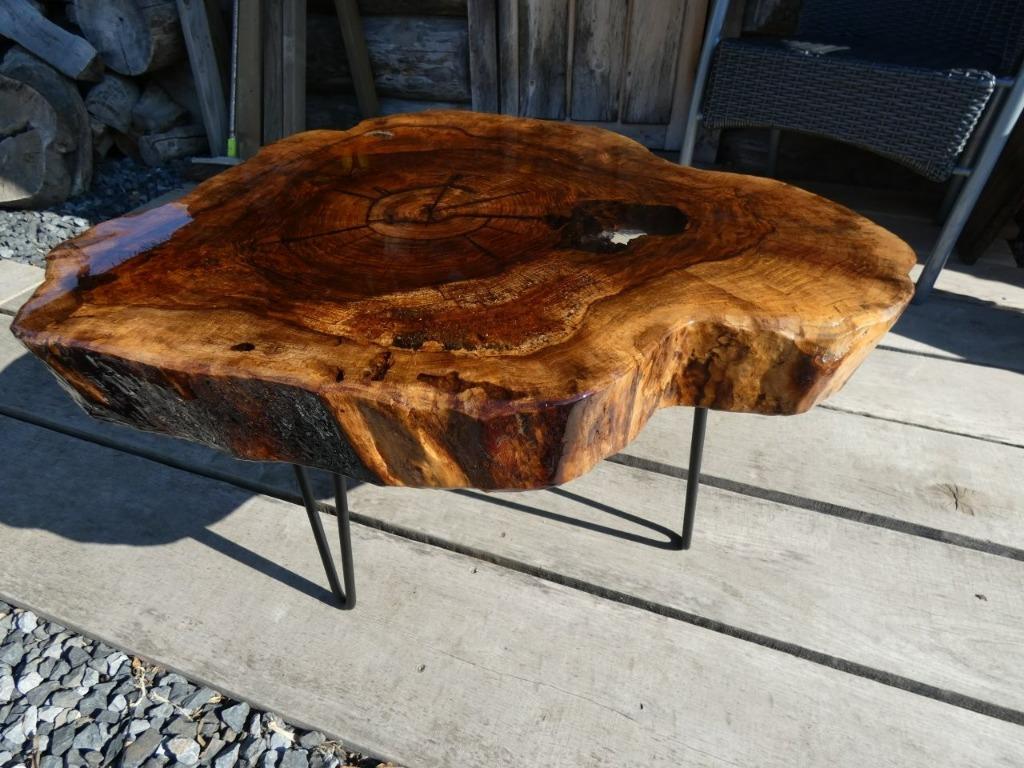 epoxy tafel salontafel eettafel bijzettafel, Huis en Inrichting, Ophalen of Verzenden, Nieuw, Kersenhout