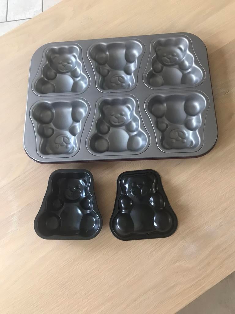 Bakvormen in vorm van een beer, Ophalen of Verzenden, Zo goed als nieuw, Taarten of Cupcakes, Bakvorm