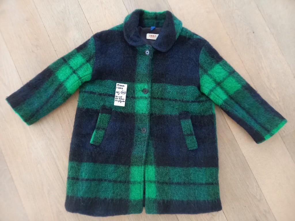 Prachtige wollen jas Mohair Belgisch ontwerp MAAN 10 jaar, Kinderen en Baby's, Maan, Meisje, Ophalen of Verzenden, Zo goed als nieuw