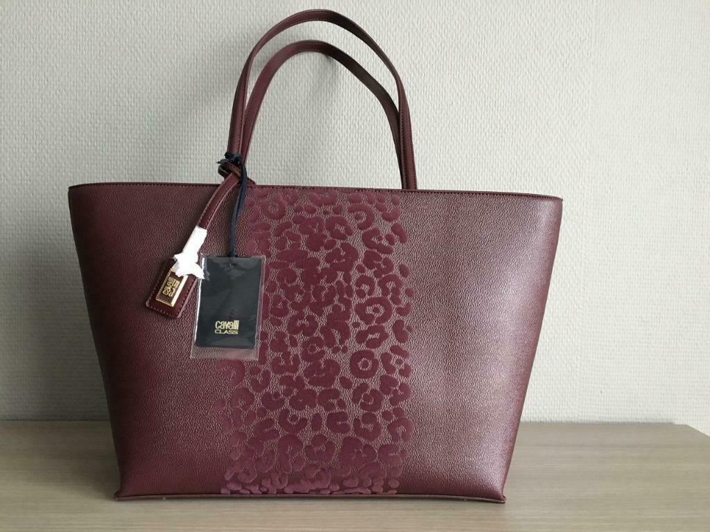 Bordeaux schoudertas Roberto Cavalli - NIEUW, Handtassen en Accessoires, Tassen | Damestassen, Verzenden, Nieuw, Overige kleuren