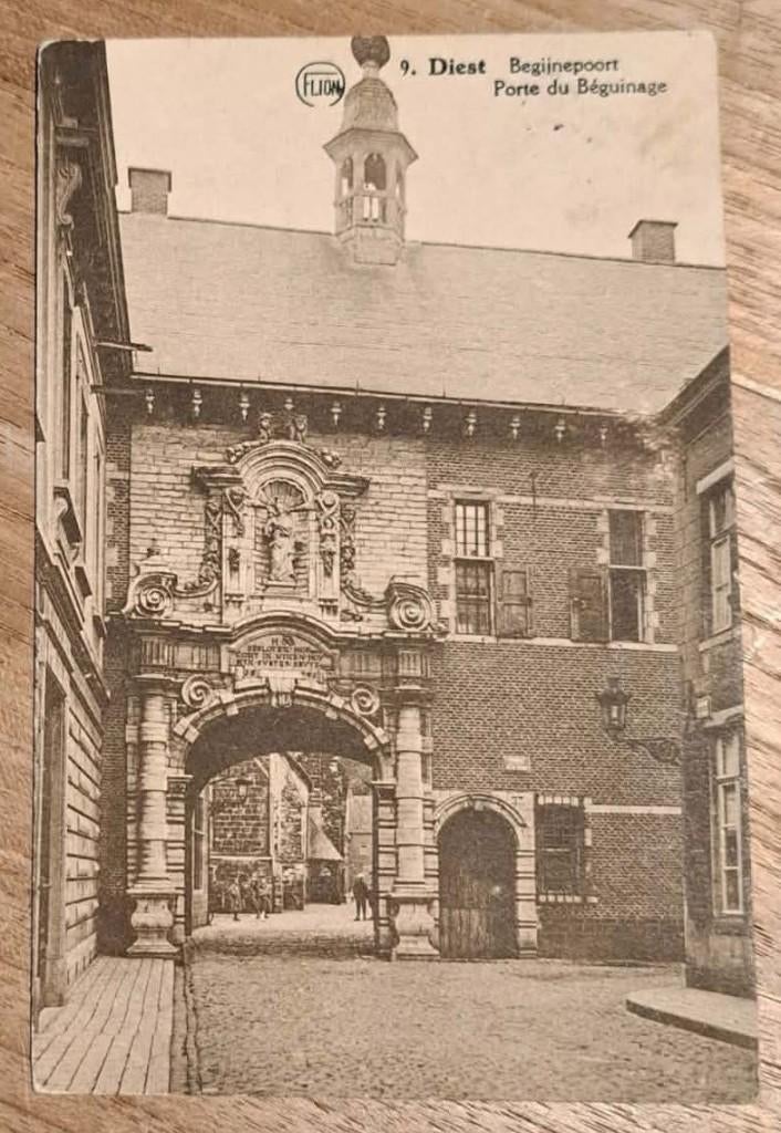 postkaart Diest - Begijnepoort, Verzamelen, Ophalen of Verzenden, Gelopen, Vlaams-Brabant