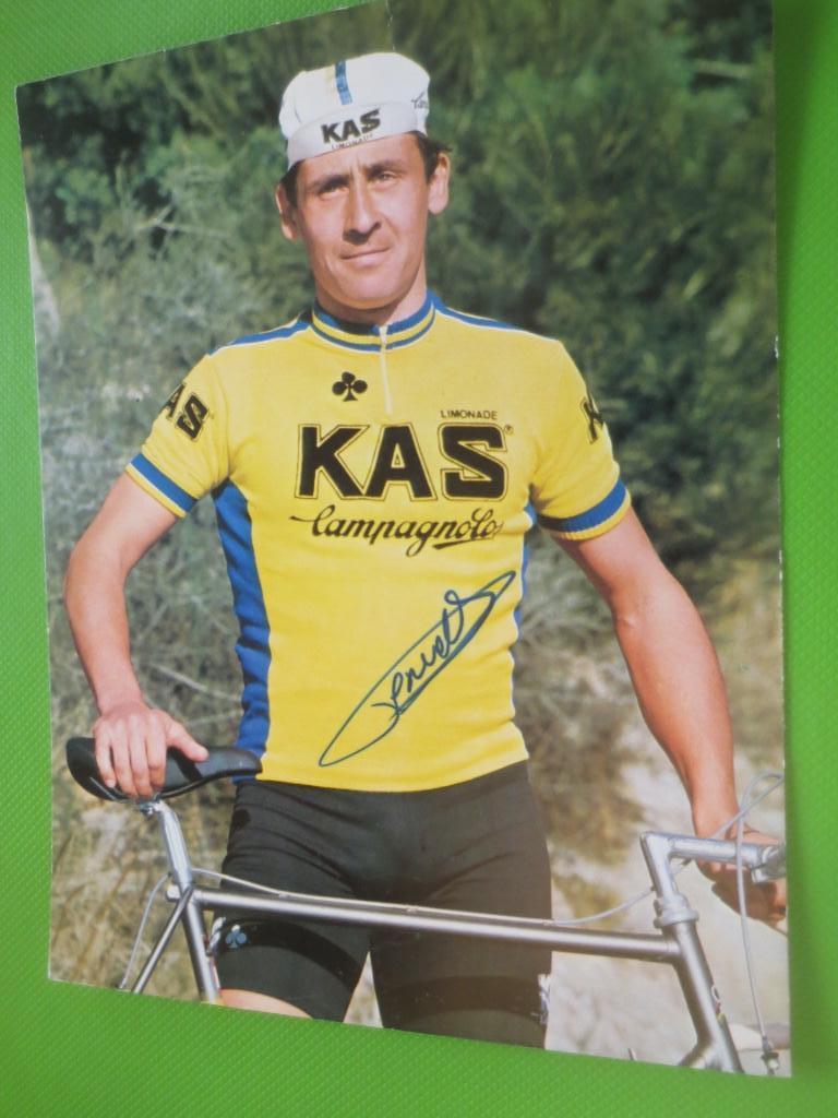 wielerkaart 1979 team kas  colnago  marc renier  signe, Verzenden, Zo goed als nieuw