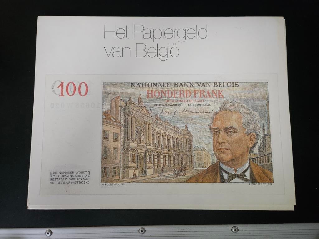 Het papiergeld van België, uitgave van ARTECO Halle 1984, Postzegels en Munten, Ophalen of Verzenden, Setje