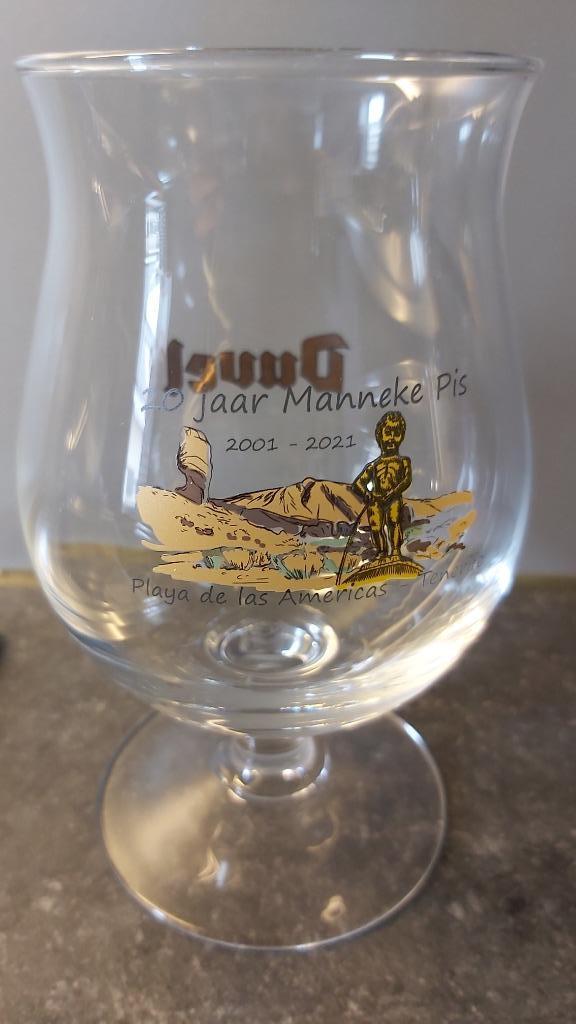 Duvel glas 20j Manneke Pis, Ophalen of Verzenden, Nieuw, Glas of Glazen, Duvel