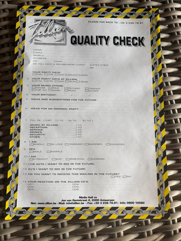 Zillion Quality check, Ophalen, Zo goed als nieuw