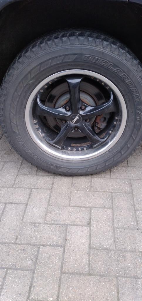 Set banden en wielen 4x4 (M+S) winter/all terrain 265/60R18, Ophalen, 18 inch, Gebruikt, 265 mm