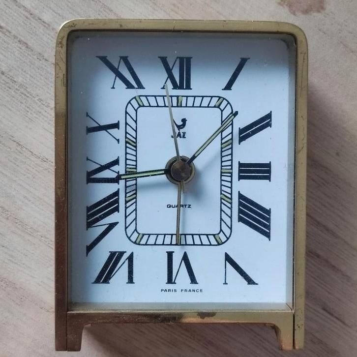 Réveil quartz JAZ à pile vintage et collector, Envoi, Comme neuf