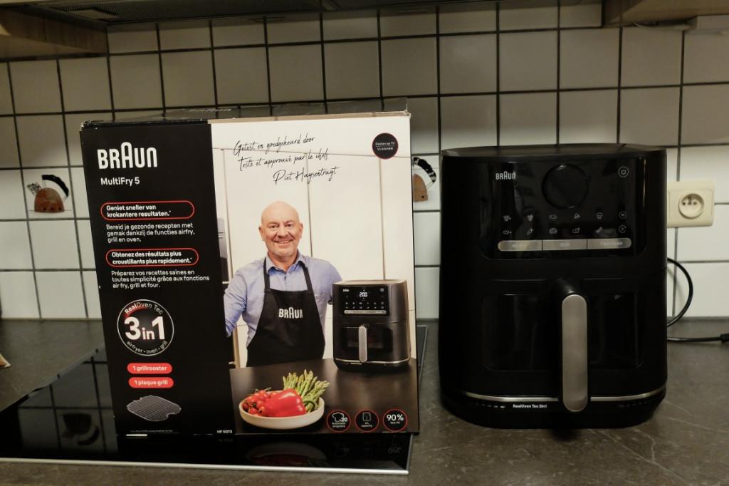 Air fryer BRAUN 6 litres, Enlèvement, Utilisé, Friteuse à air, 1000 à 1499 grammes