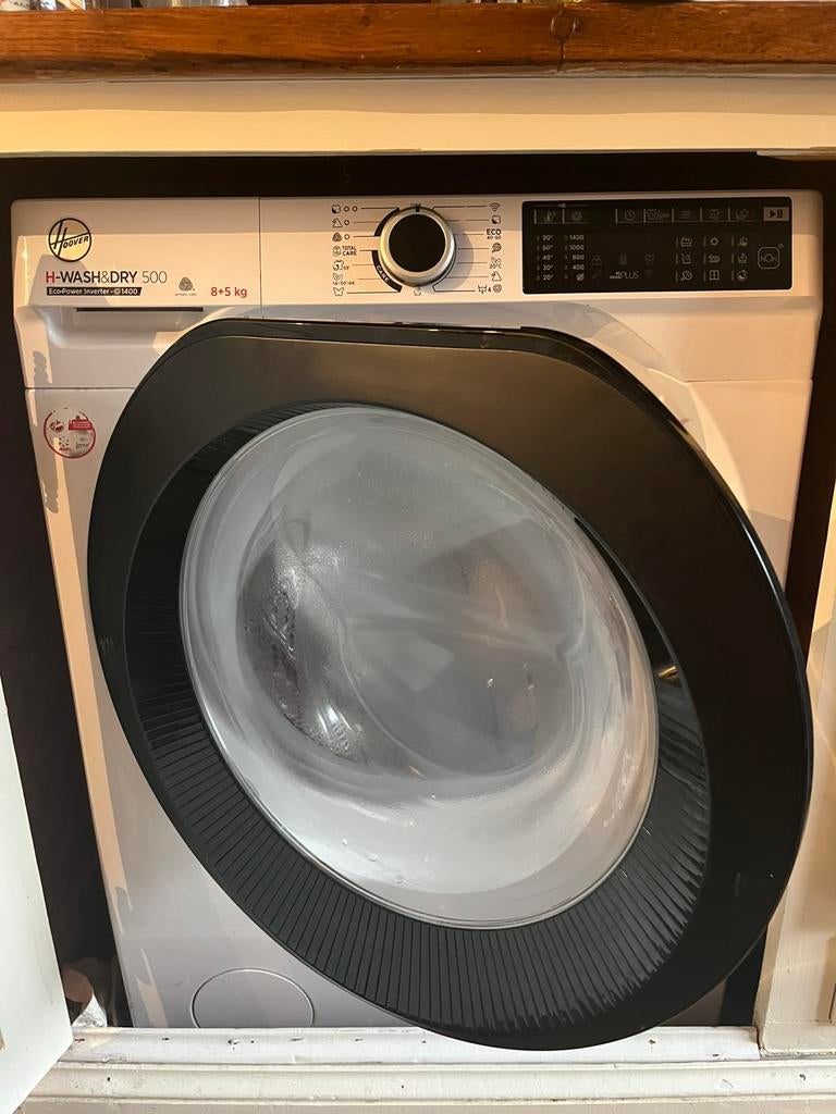 Wasmachine + droogmachine Hoover, Elektronische apparatuur, Ophalen, Zo goed als nieuw