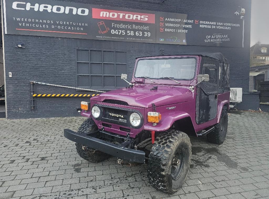Toyota Bj40 3.0D 12/1975, Stof, 2996 cc, Bedrijf, 2 zetels