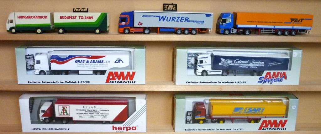 Transporteurs internationaux sur les routes BELGES 1/87 HO, Hobby & Loisirs créatifs, Trains miniatures | HO, Comme neuf, Autres types