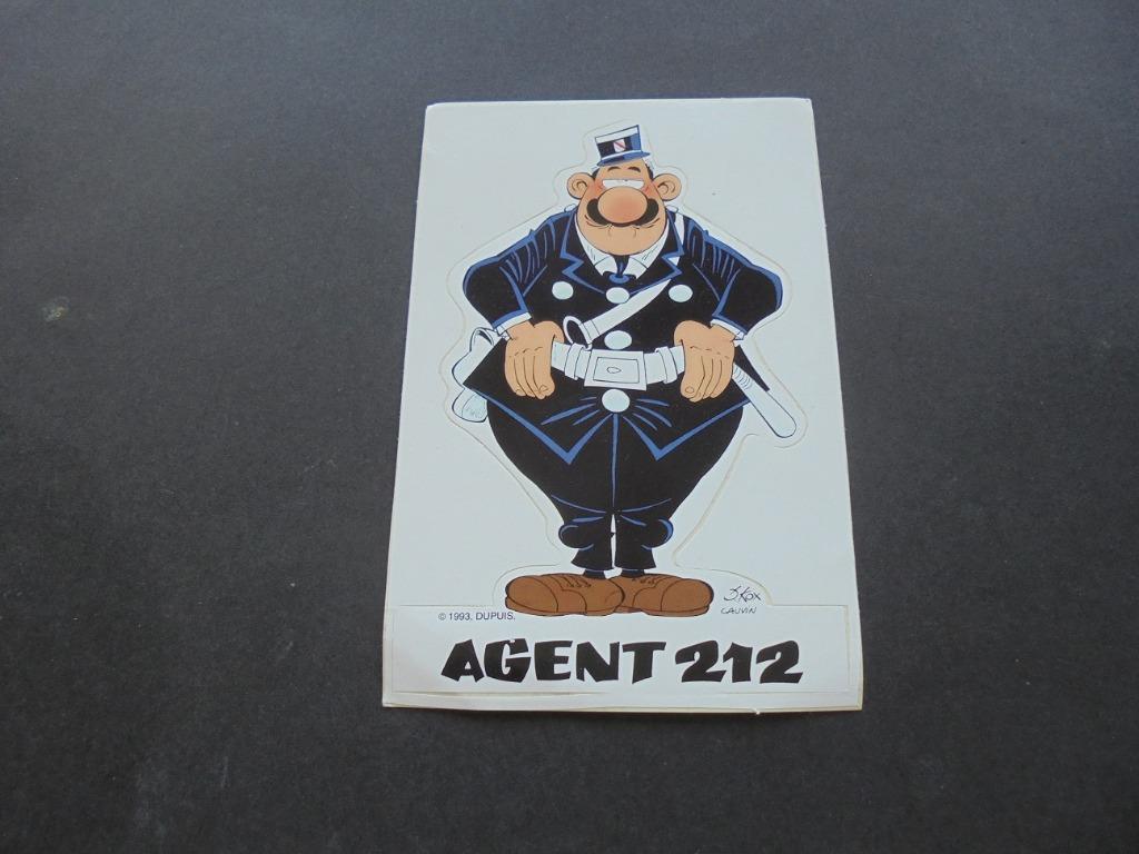 Sticker : Agent 212, Envoi, Neuf, Bande dessinée ou Dessin animé