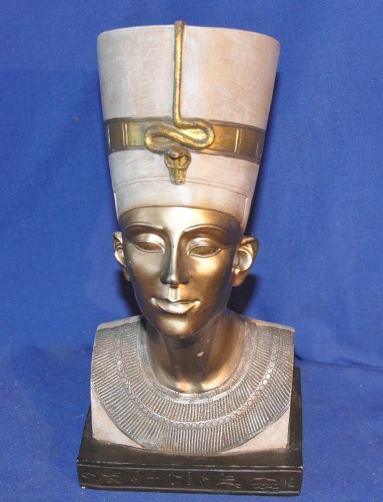 buste egyptien de Néfertiti en resine, Enlèvement ou Envoi, Utilisé, Autres types