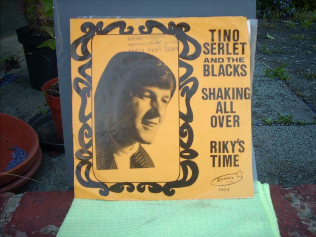 45 t  Tino Serlet and the Blacks  'Shaking all over', Ophalen of Verzenden, 7 inch, Pop, Single