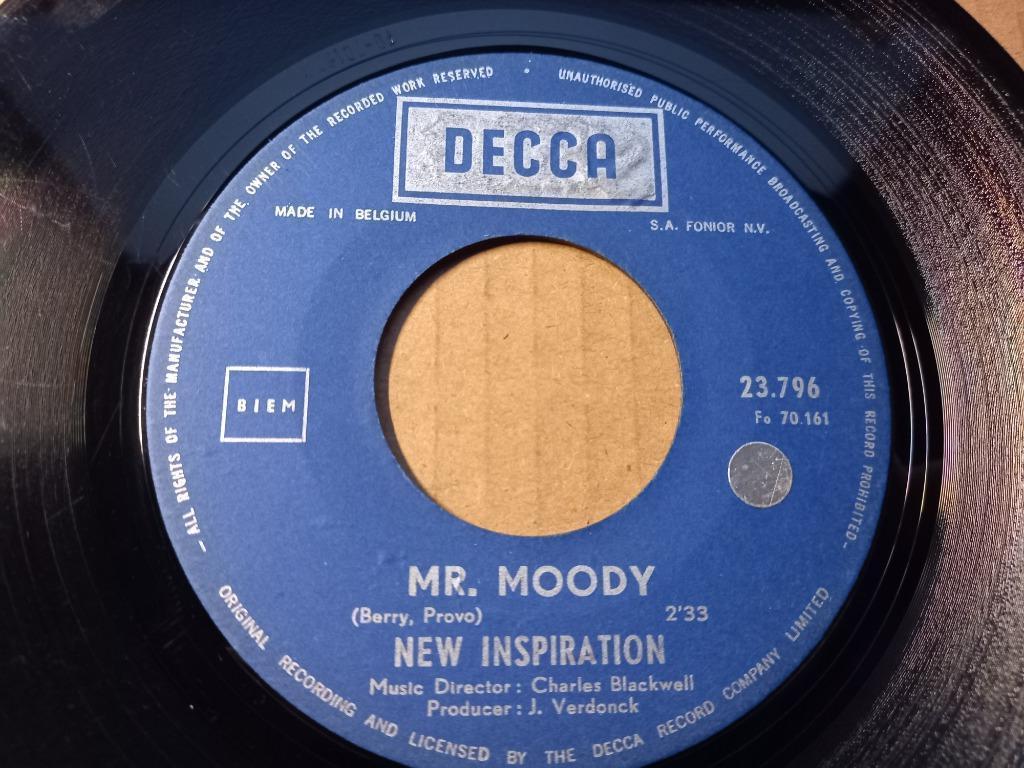 New Inspiration ‎– Mr. Moody / The Memory '7, Cd's en Dvd's, Ophalen of Verzenden, Zo goed als nieuw, Pop