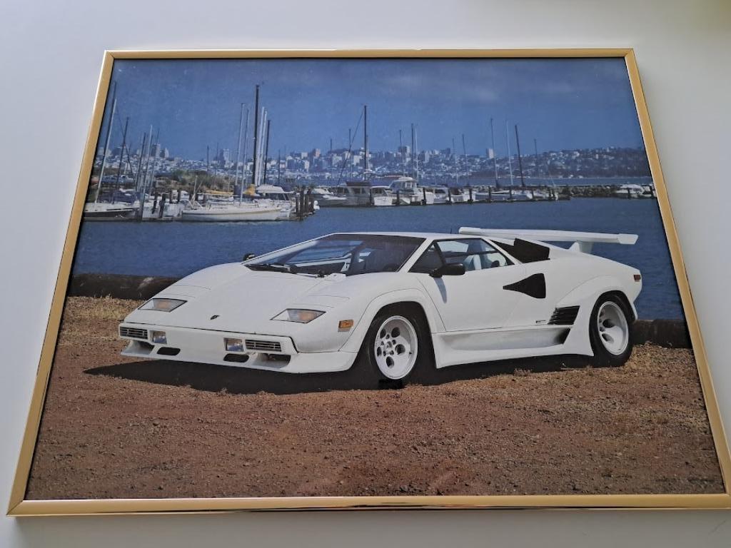 Cadre latéral de plage vintage Lamborghini Countach, Enlèvement, Comme neuf, Autres types