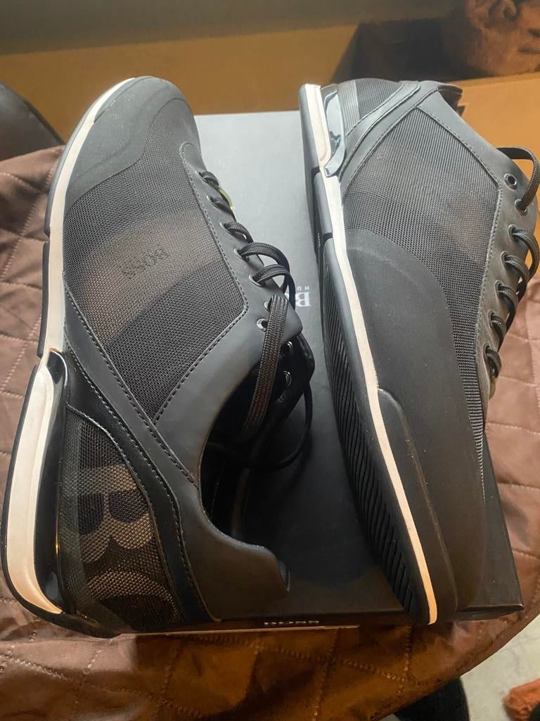 Hugo boss heren schoenen sneakers black, Enlèvement ou Envoi, Comme neuf, Baskets