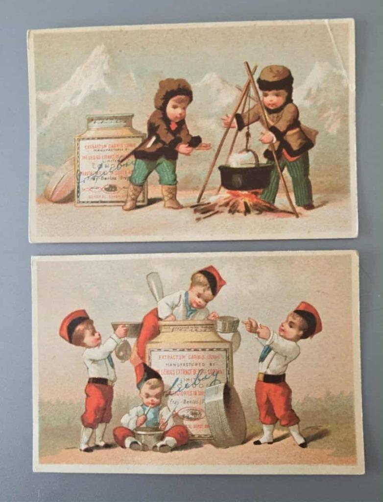 Liebig chromo s42 - 2 prenten, Verzamelen, Verzenden, Voor 1940, Gebruikt, Prent