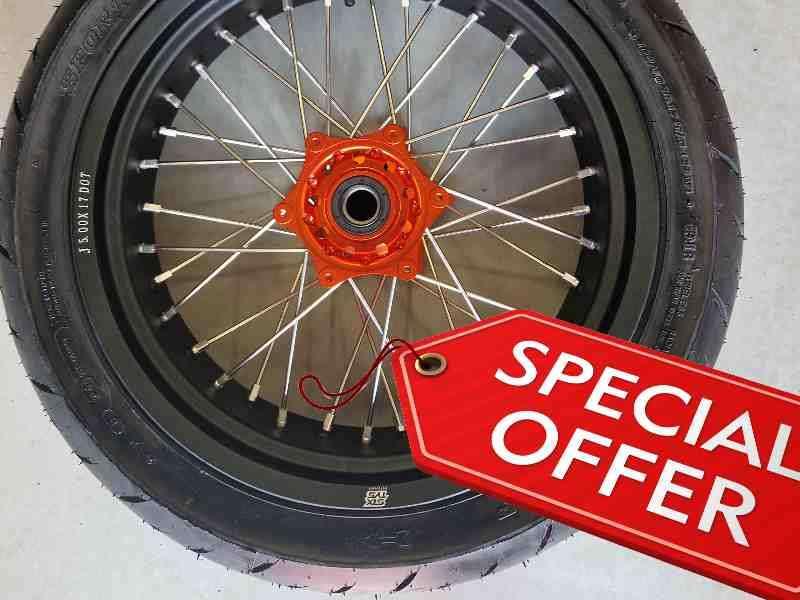 Supermoto Wielen met Dunlop banden. Nieuw. Promo!, Motoren, Ophalen of Verzenden, Nieuw