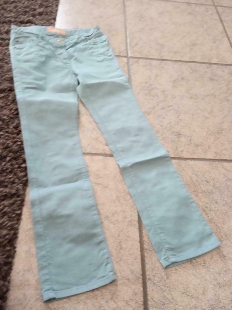 Broek groenblauw Essentiel maat 10 jaar, Enlèvement ou Envoi, Comme neuf, Fille, Pantalon